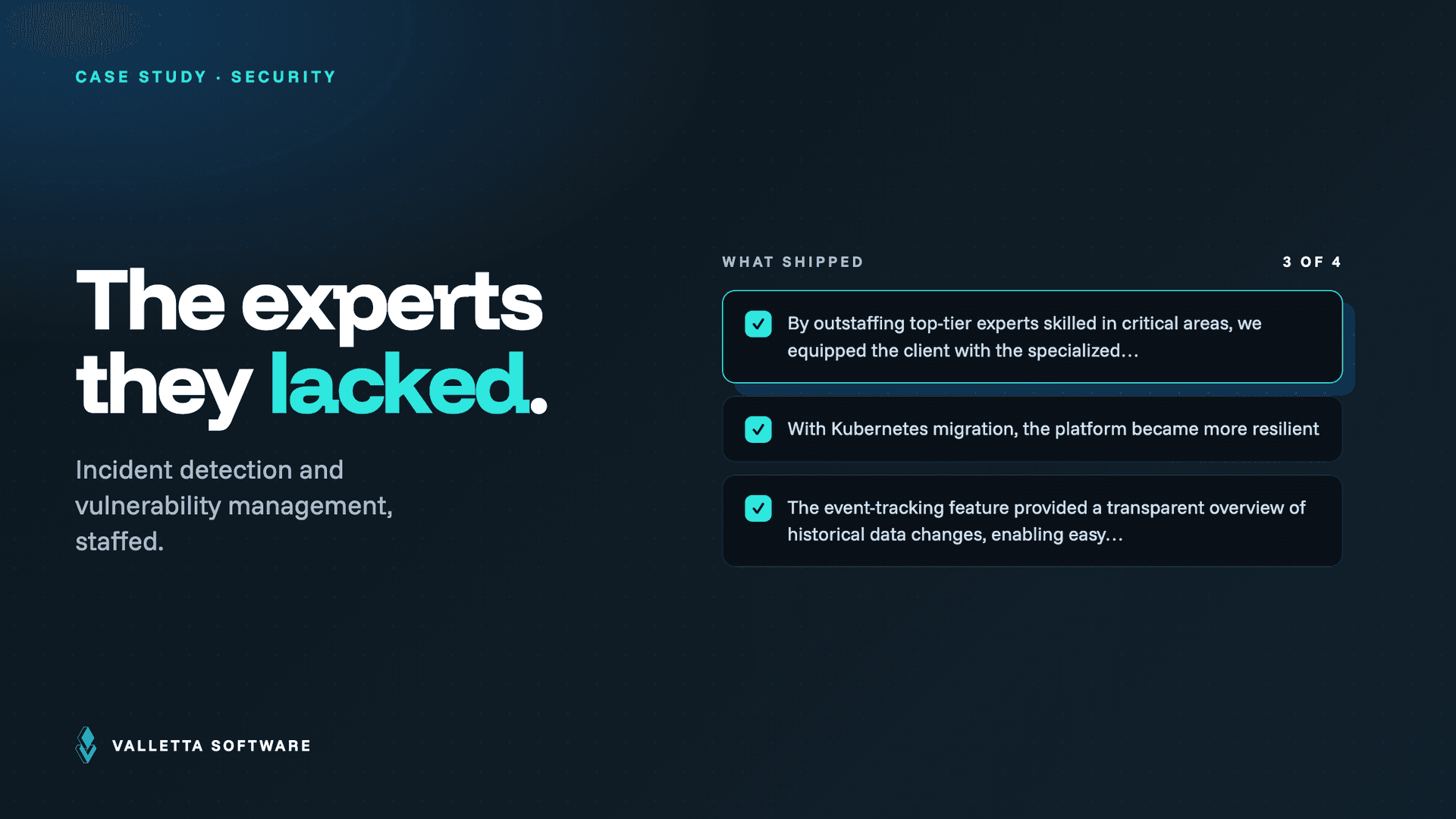 Incident Detection and Vulnerability Management Cybersecurity Platform