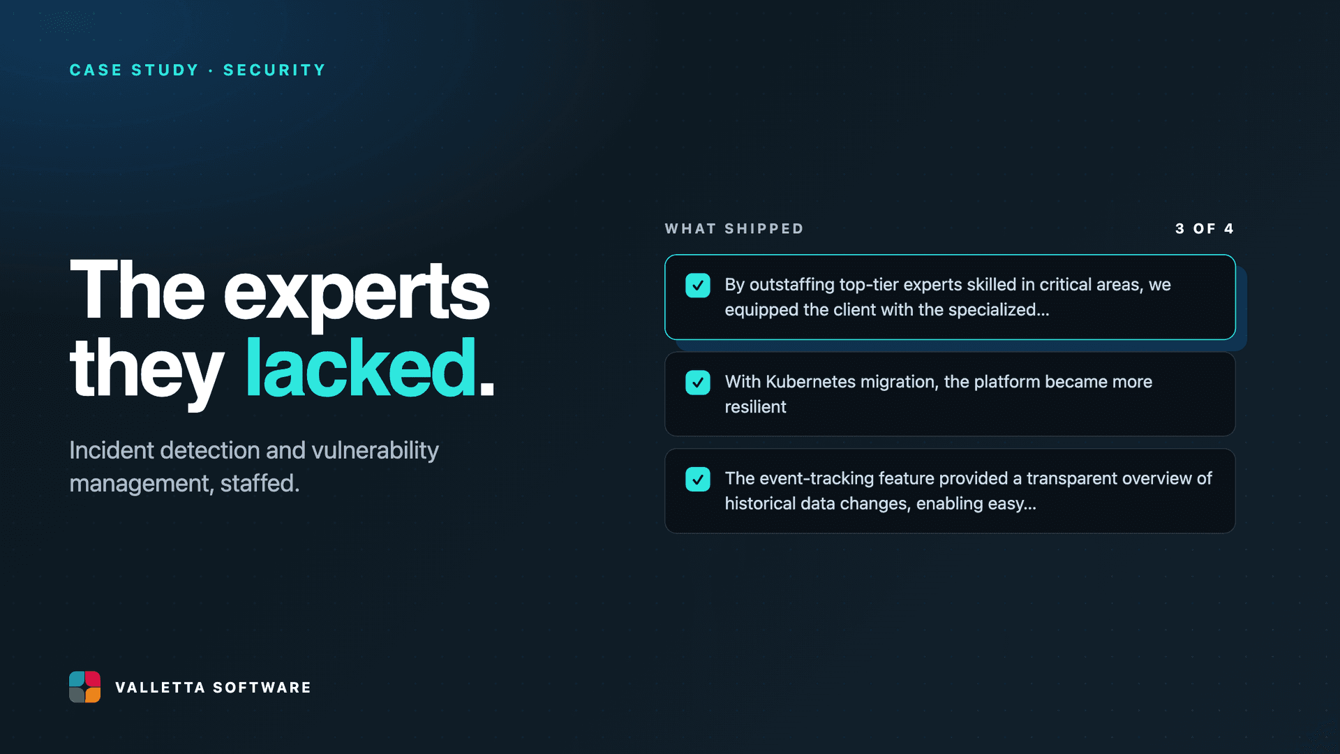 Incident Detection and Vulnerability Management Cybersecurity Platform