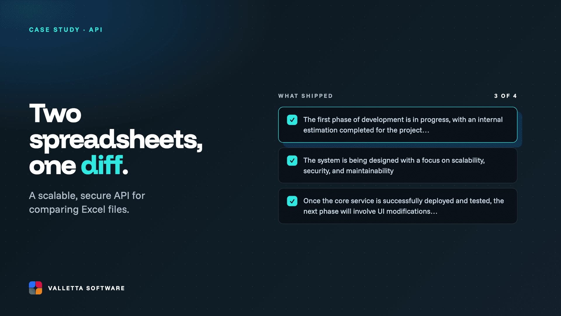 A Scalable and Secure Solution for Comparing Excel Files Via API